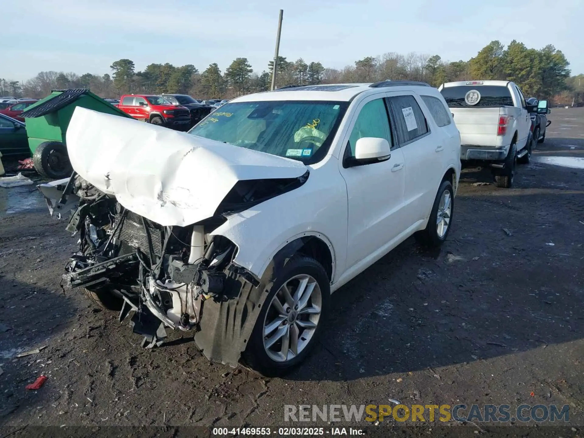 2 fotografías del automóvil dañado 1C4RDJDG4MC865017 DODGE DURANGO 2021