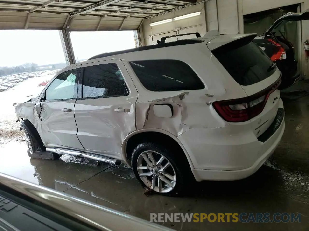 2 fotografías del automóvil dañado 1C4RDJDG5MC522233 DODGE DURANGO 2021