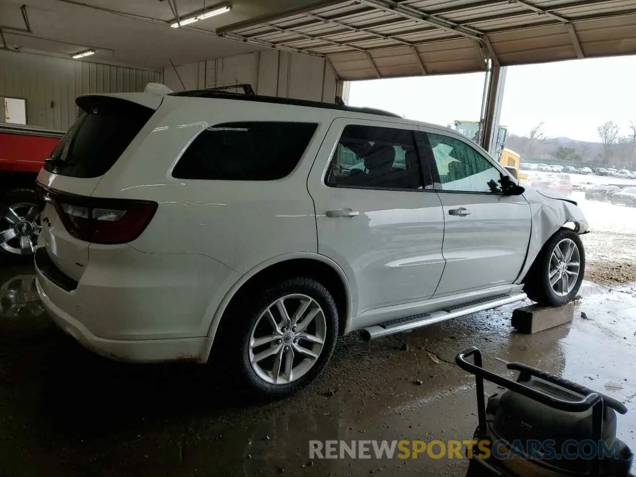 3 fotografías del automóvil dañado 1C4RDJDG5MC522233 DODGE DURANGO 2021