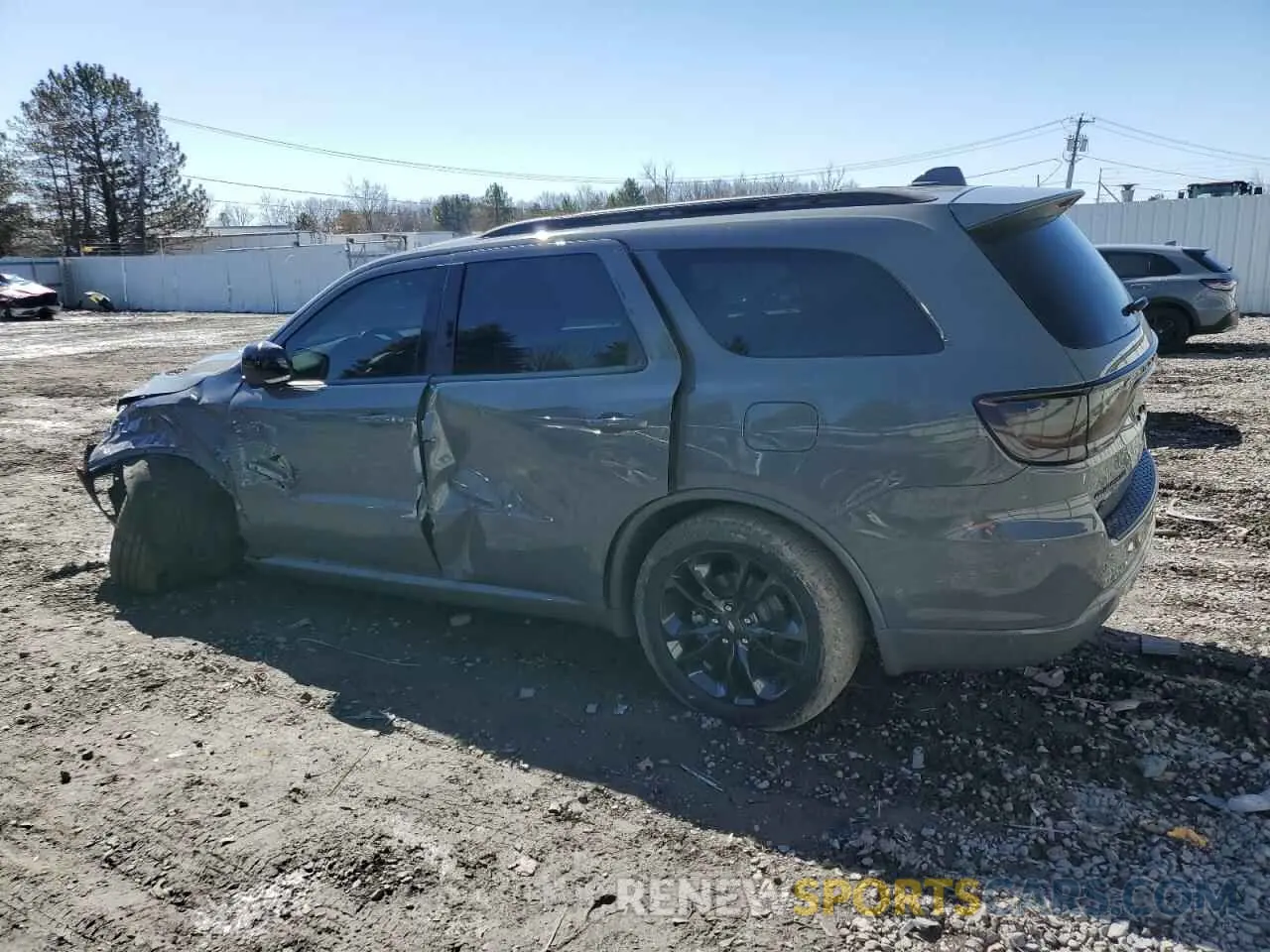 2 fotografías del automóvil dañado 1C4RDJDG5MC578432 DODGE DURANGO 2021