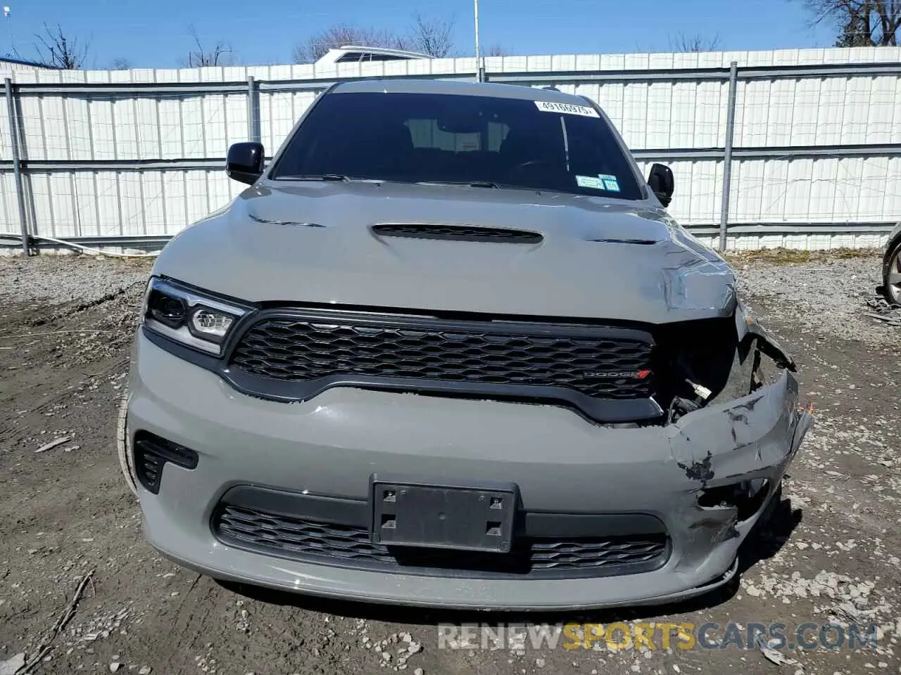 5 fotografías del automóvil dañado 1C4RDJDG5MC578432 DODGE DURANGO 2021