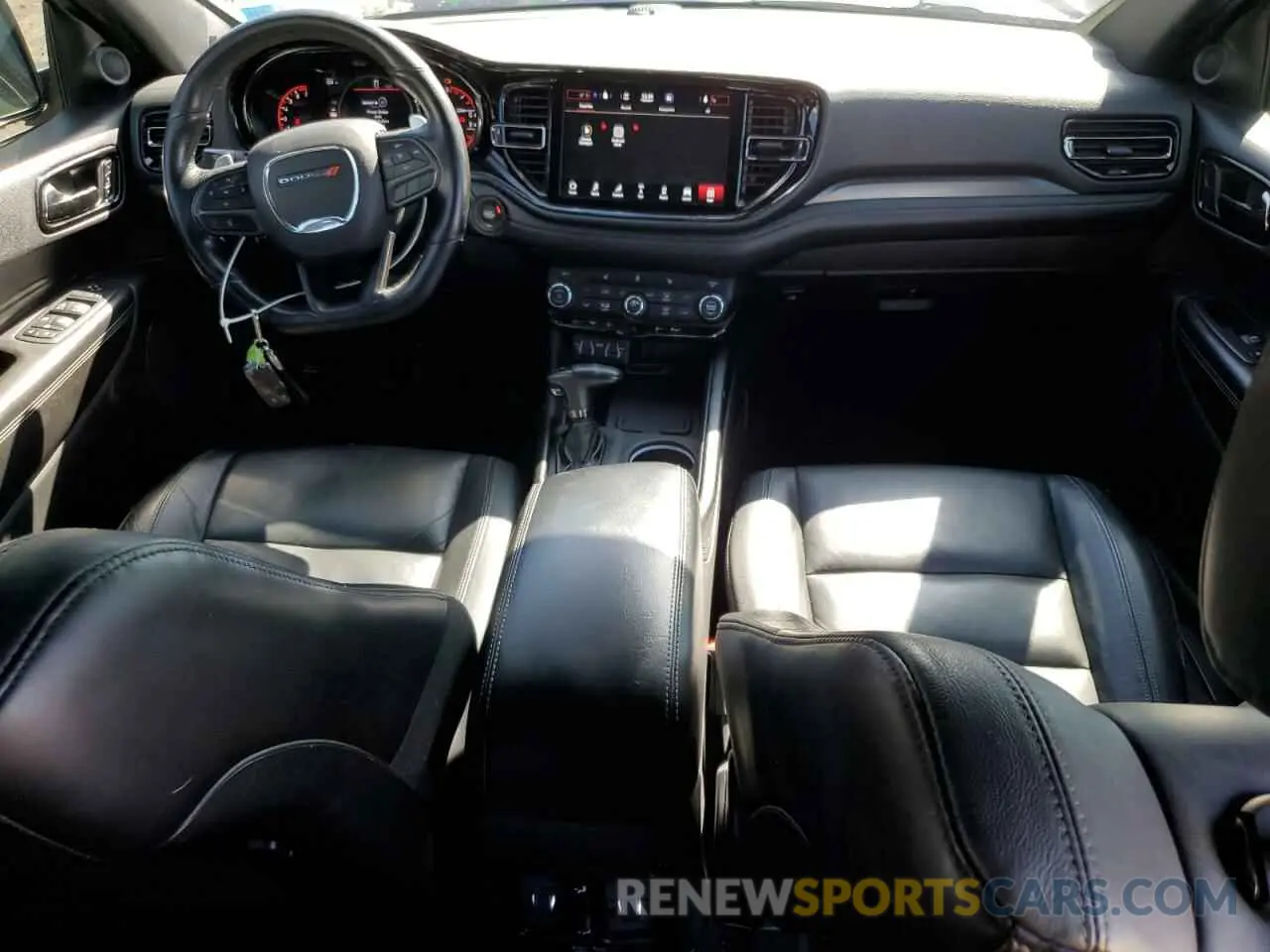 8 fotografías del automóvil dañado 1C4RDJDG5MC578432 DODGE DURANGO 2021