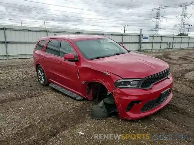 14 fotografías del automóvil dañado 1C4RDJDG6MC549022 DODGE DURANGO 2021