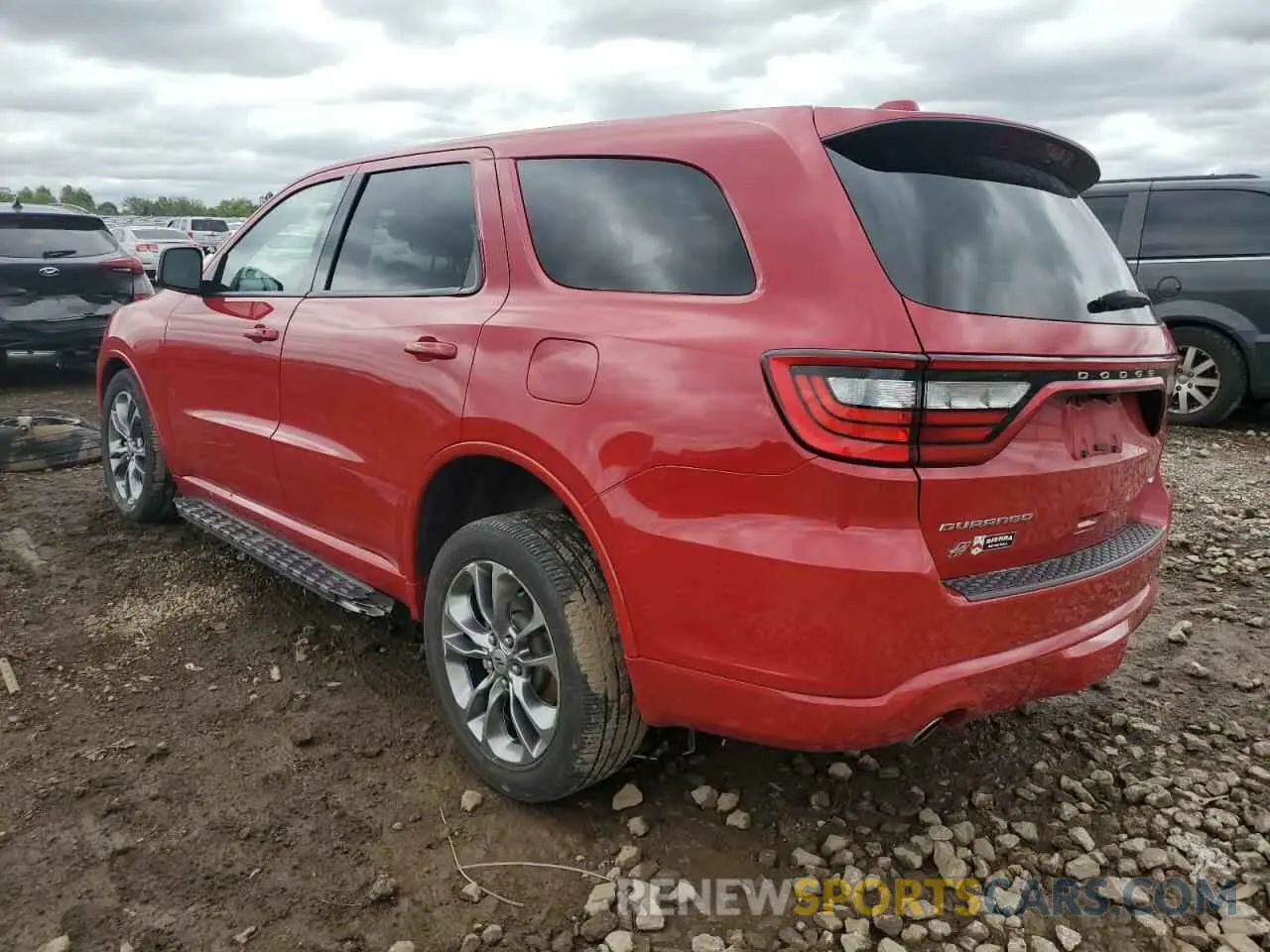 2 fotografías del automóvil dañado 1C4RDJDG6MC549022 DODGE DURANGO 2021