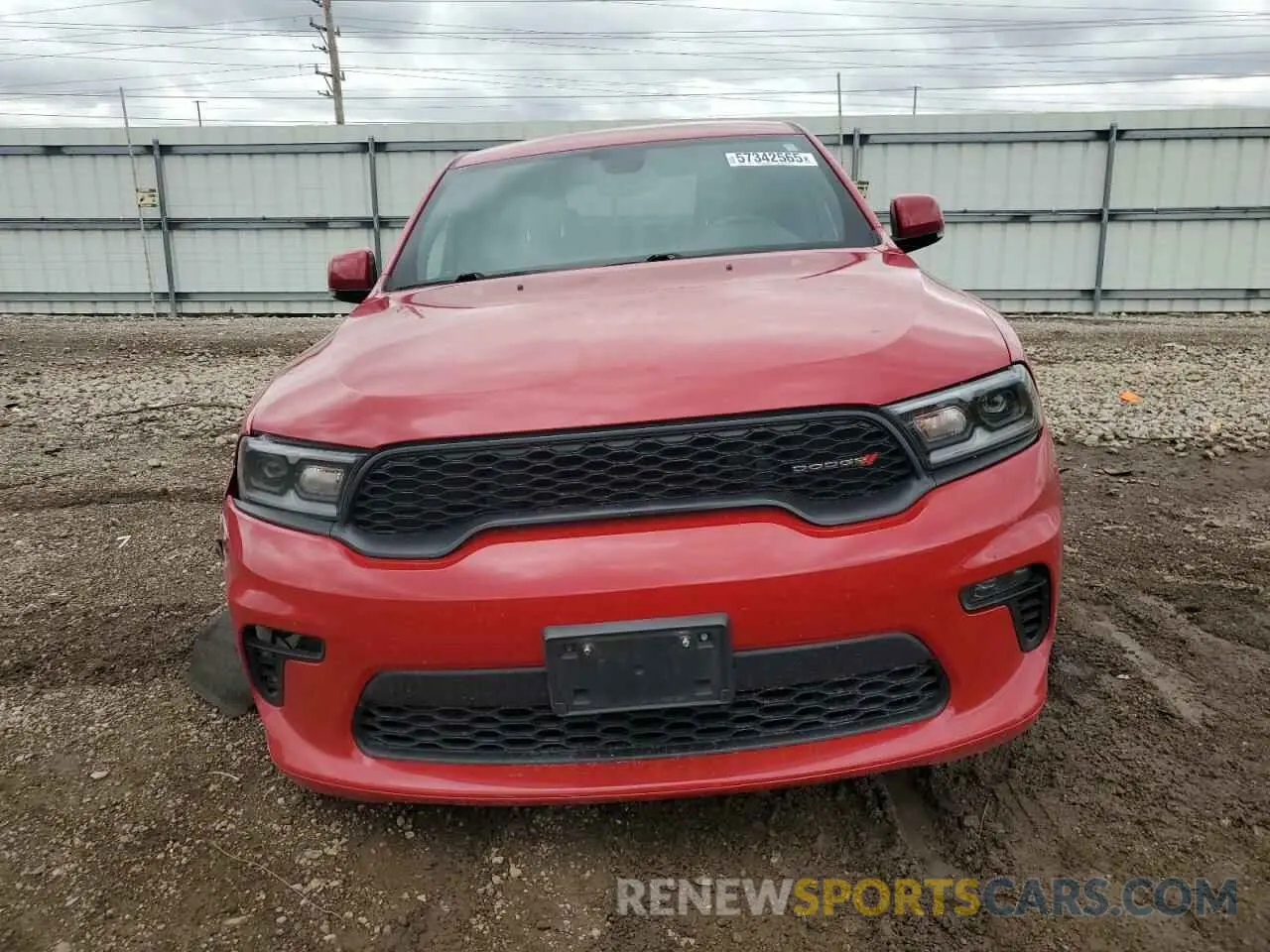 5 fotografías del automóvil dañado 1C4RDJDG6MC549022 DODGE DURANGO 2021
