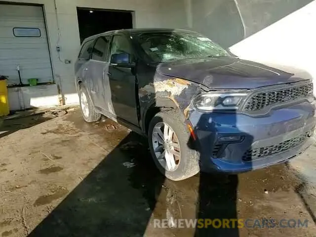 15 fotografías del automóvil dañado 1C4RDJDG6MC641831 DODGE DURANGO 2021