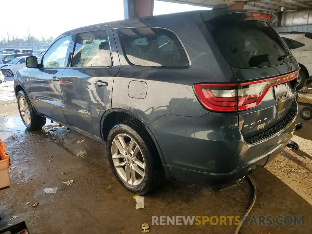 2 fotografías del automóvil dañado 1C4RDJDG6MC641831 DODGE DURANGO 2021