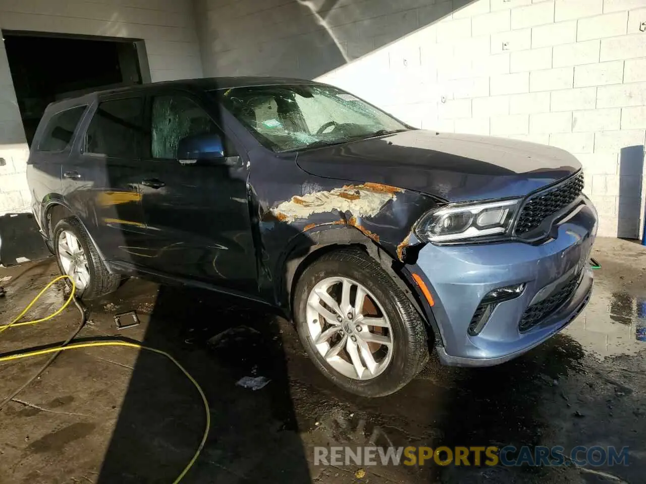 4 fotografías del automóvil dañado 1C4RDJDG6MC641831 DODGE DURANGO 2021