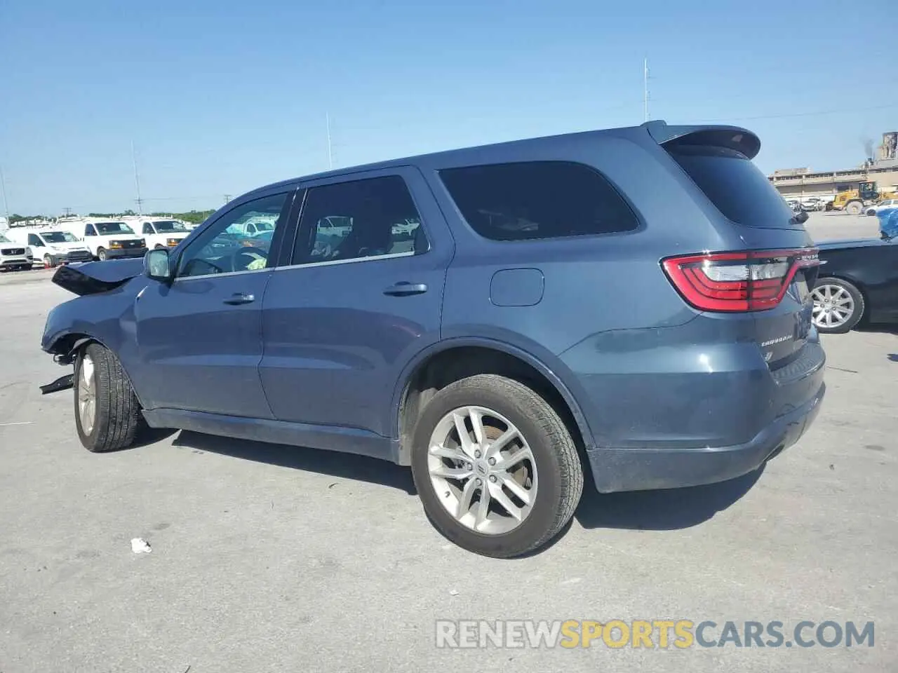 2 fotografías del automóvil dañado 1C4RDJDG6MC724286 DODGE DURANGO 2021