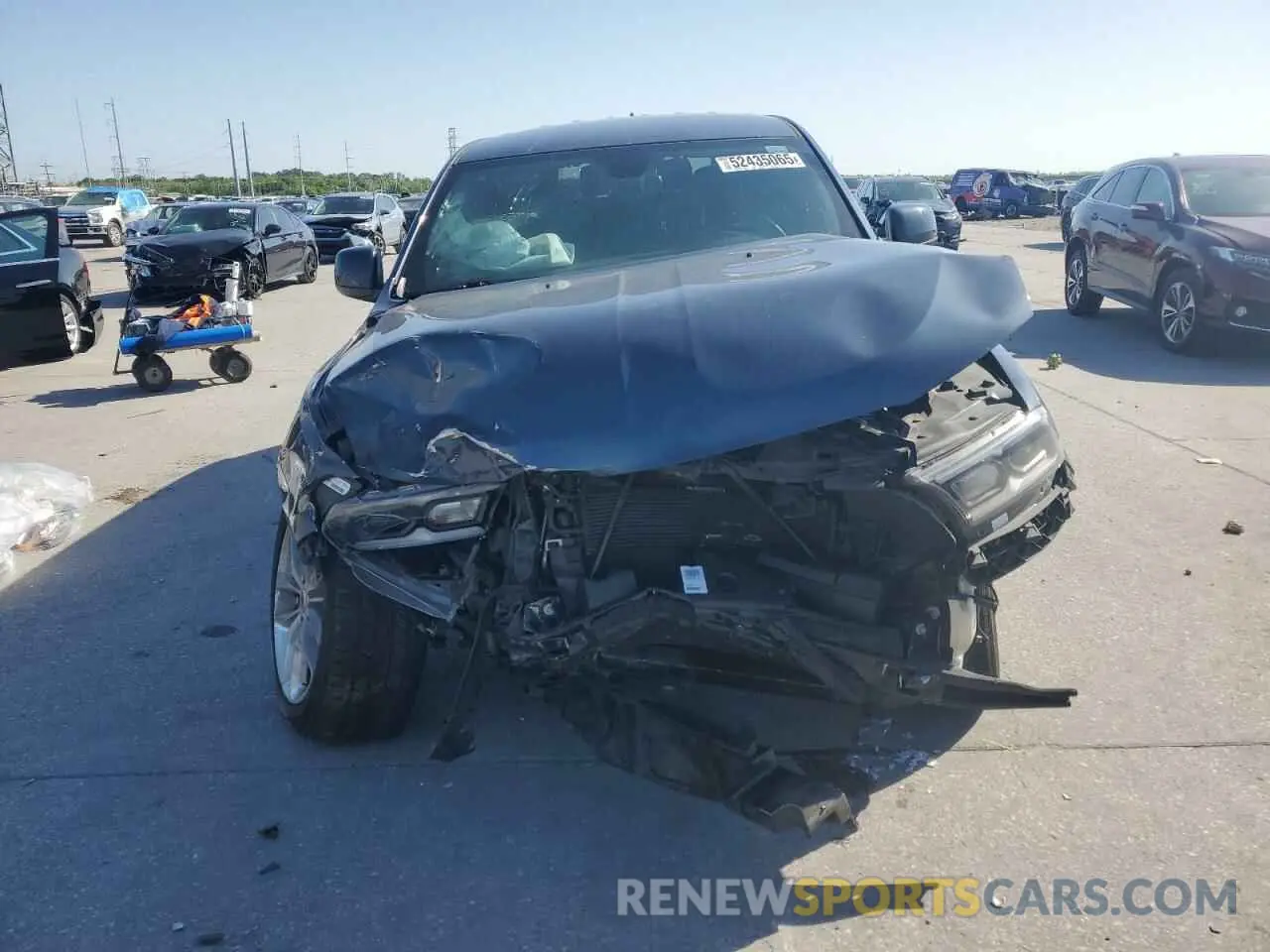 5 fotografías del automóvil dañado 1C4RDJDG6MC724286 DODGE DURANGO 2021