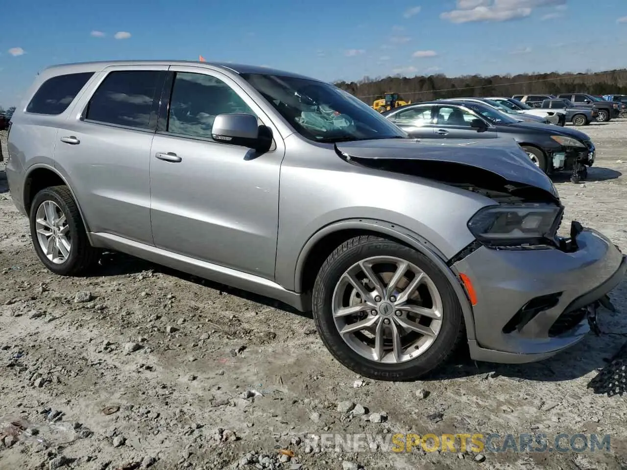4 fotografías del automóvil dañado 1C4RDJDG7MC682811 DODGE DURANGO 2021