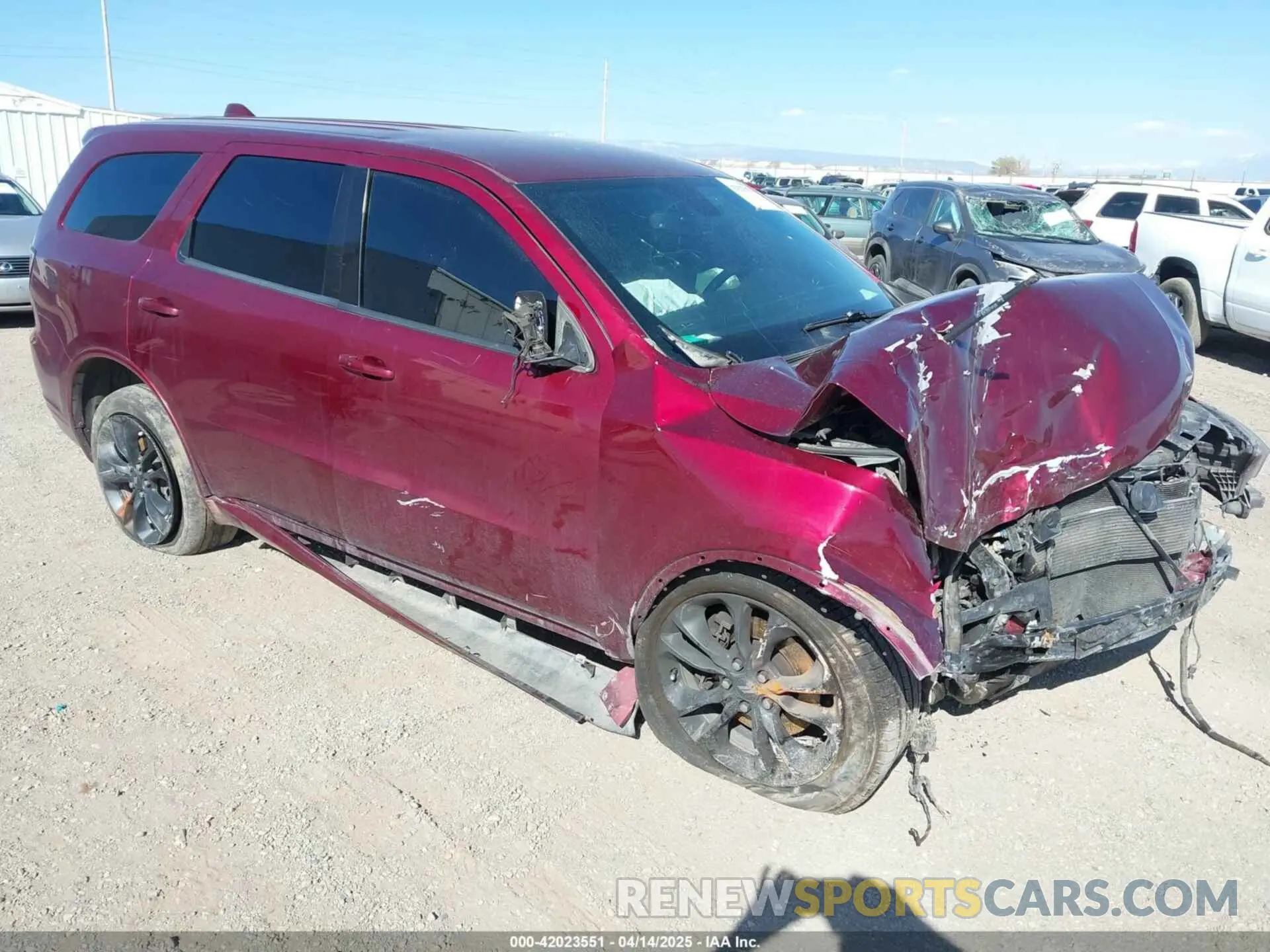 1 fotografías del automóvil dañado 1C4RDJDG8MC636971 DODGE DURANGO 2021