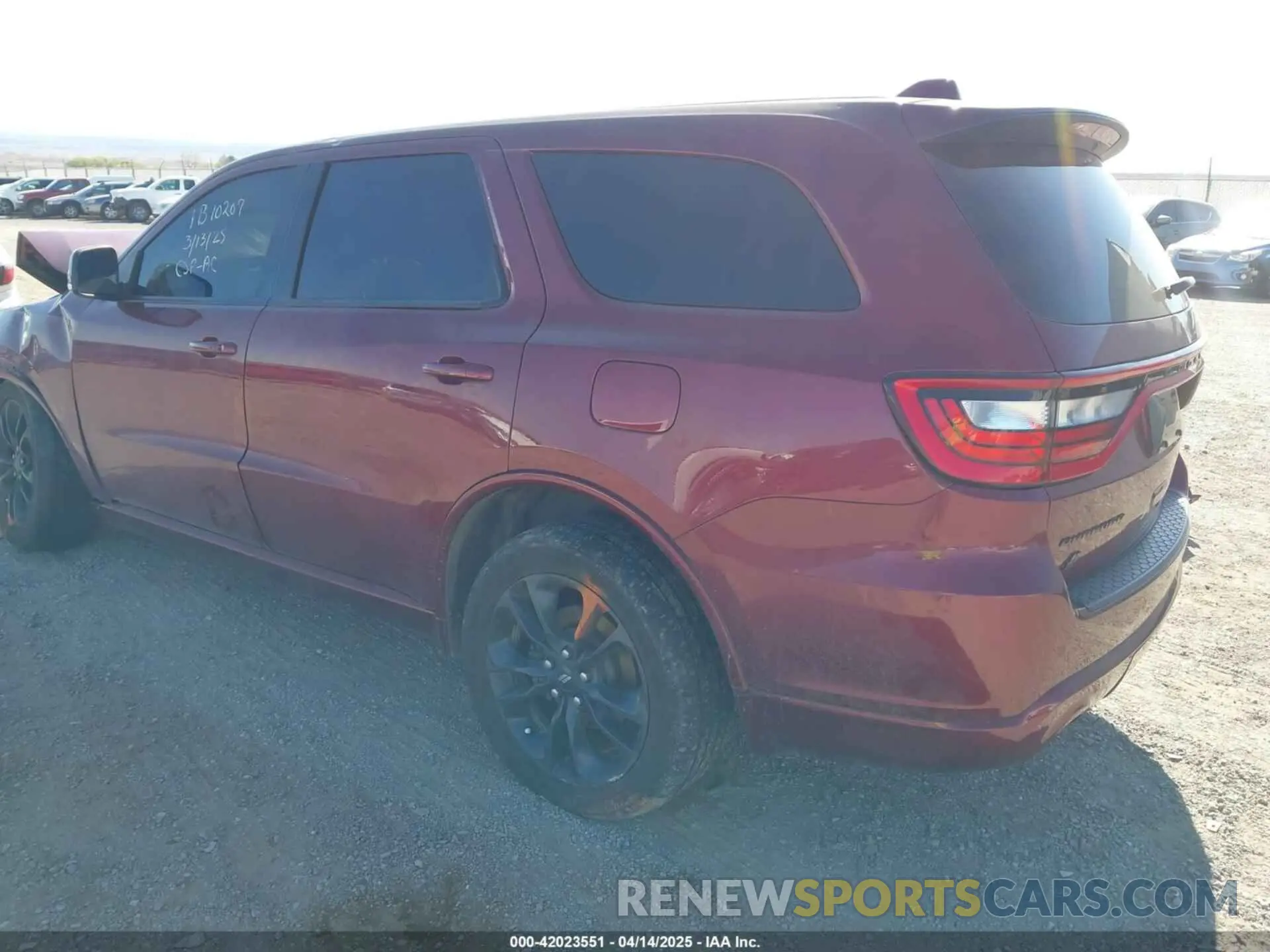 3 fotografías del automóvil dañado 1C4RDJDG8MC636971 DODGE DURANGO 2021