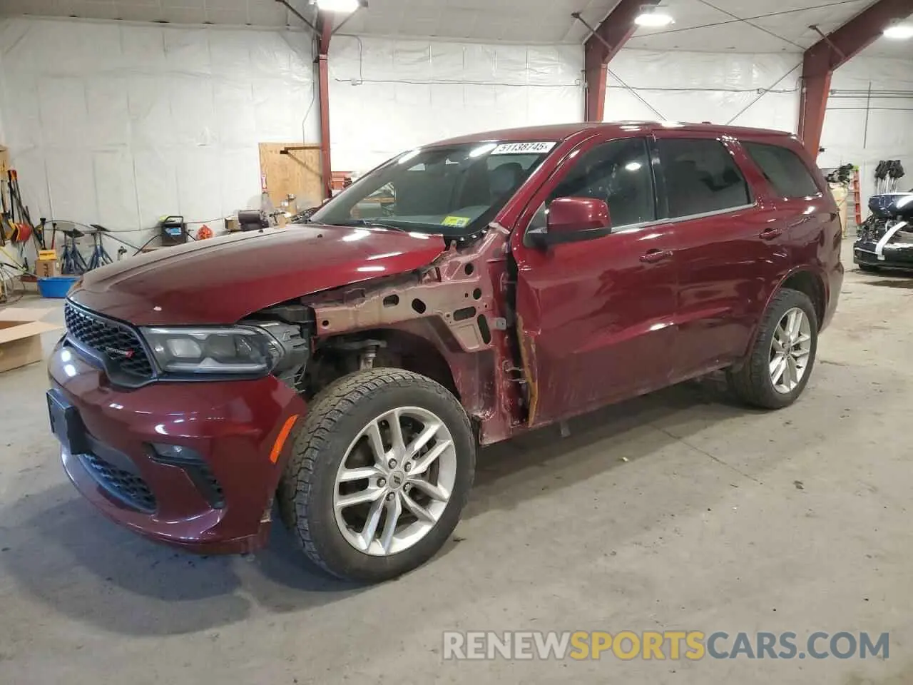 1 fotografías del automóvil dañado 1C4RDJDG8MC695745 DODGE DURANGO 2021