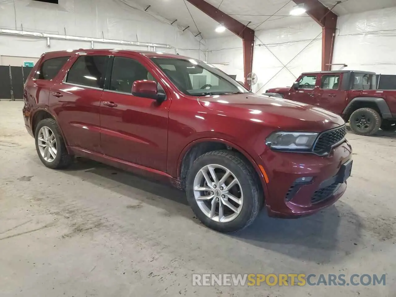 4 fotografías del automóvil dañado 1C4RDJDG8MC695745 DODGE DURANGO 2021