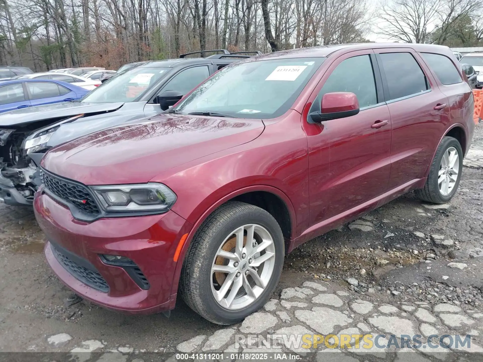 2 fotografías del automóvil dañado 1C4RDJDG8MC724886 DODGE DURANGO 2021