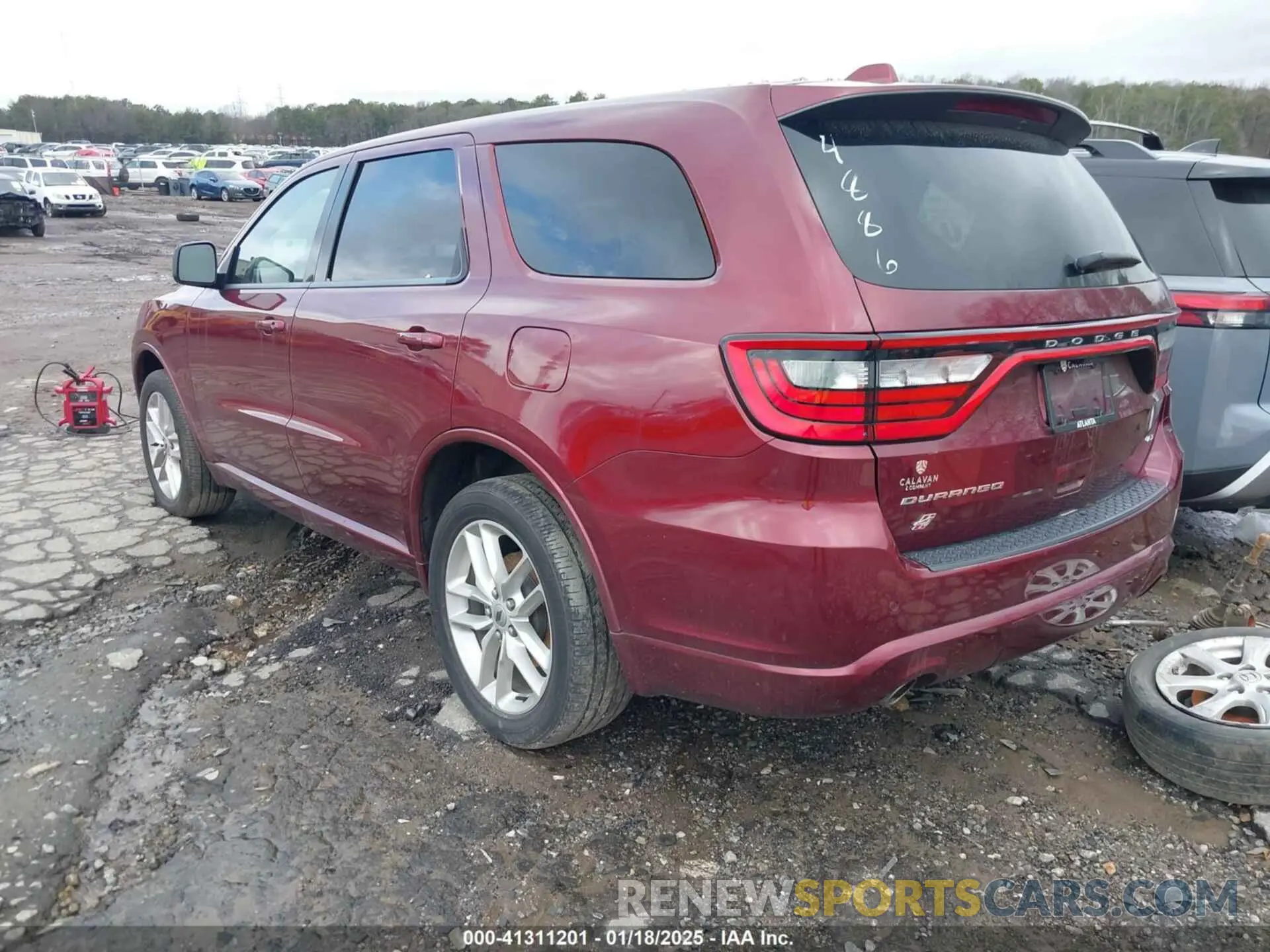 3 fotografías del automóvil dañado 1C4RDJDG8MC724886 DODGE DURANGO 2021