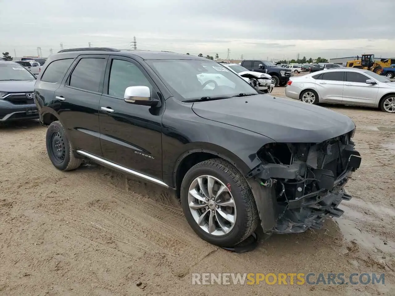 4 fotografías del automóvil dañado 1C4RDJEG3MC576144 DODGE DURANGO 2021