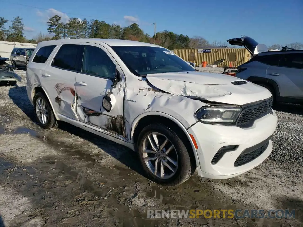 4 fotografías del automóvil dañado 1C4SDHCT3MC799326 DODGE DURANGO 2021