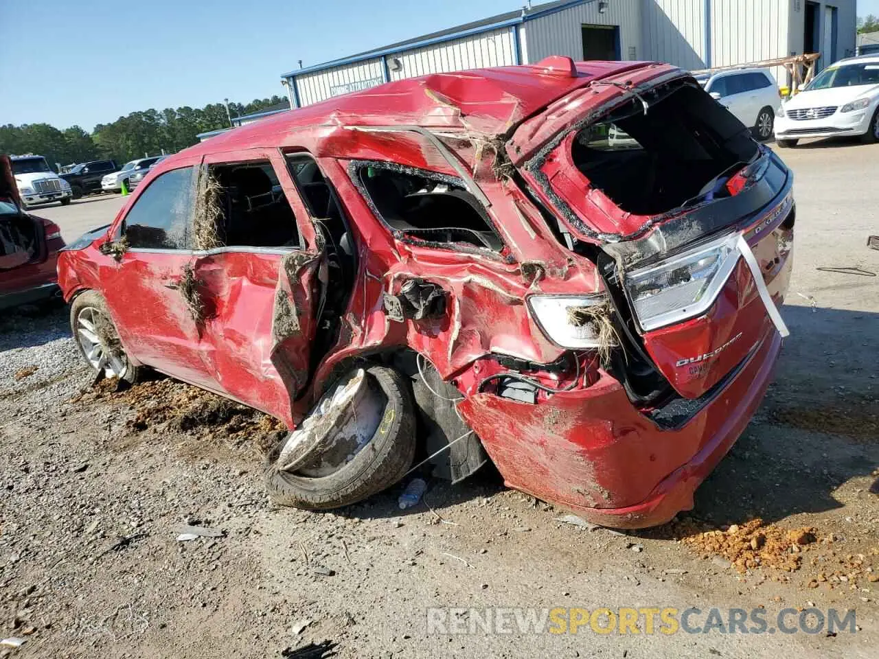 2 fotografías del automóvil dañado 1C4SDHCT5MC660072 DODGE DURANGO 2021