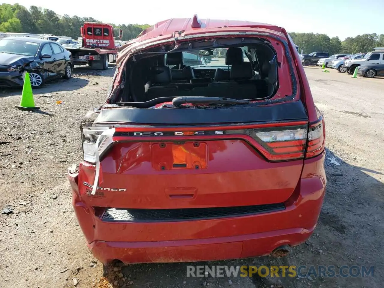 6 fotografías del automóvil dañado 1C4SDHCT5MC660072 DODGE DURANGO 2021