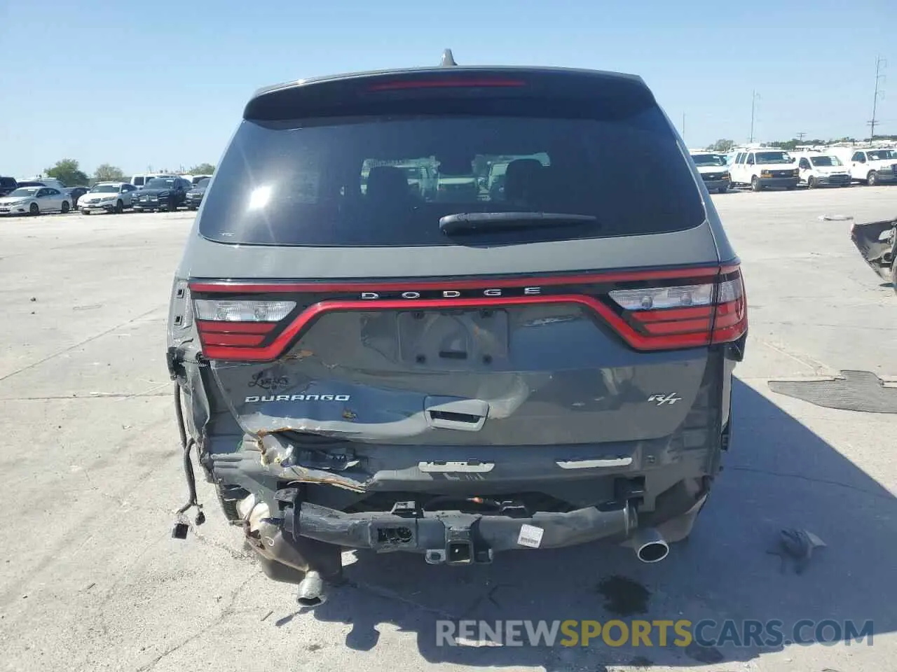 6 fotografías del automóvil dañado 1C4SDHCT5MC688549 DODGE DURANGO 2021