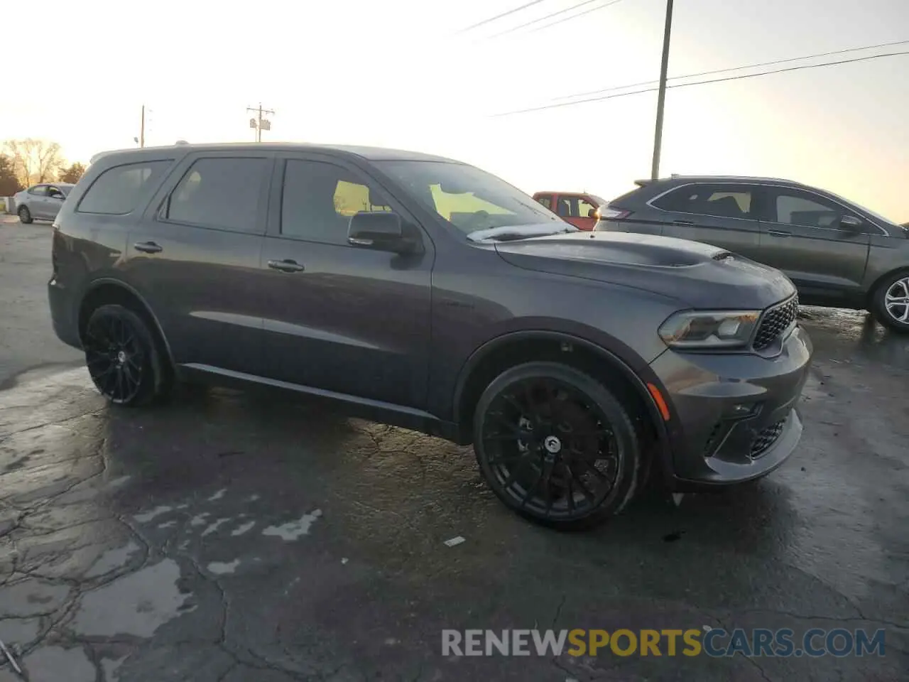 4 fotografías del automóvil dañado 1C4SDHCT5MC760656 DODGE DURANGO 2021