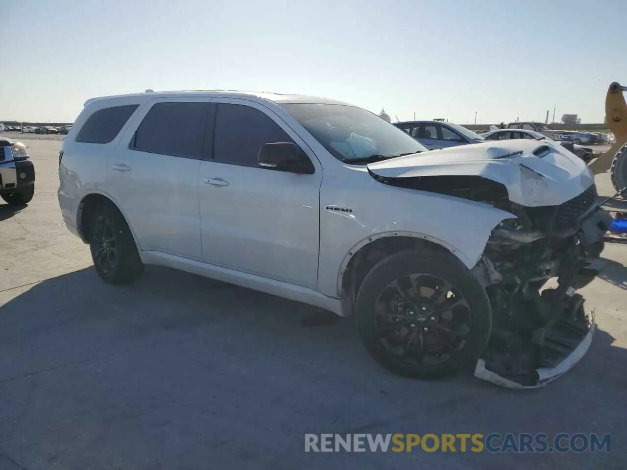 4 fotografías del automóvil dañado 1C4SDHCT9MC572755 DODGE DURANGO 2021