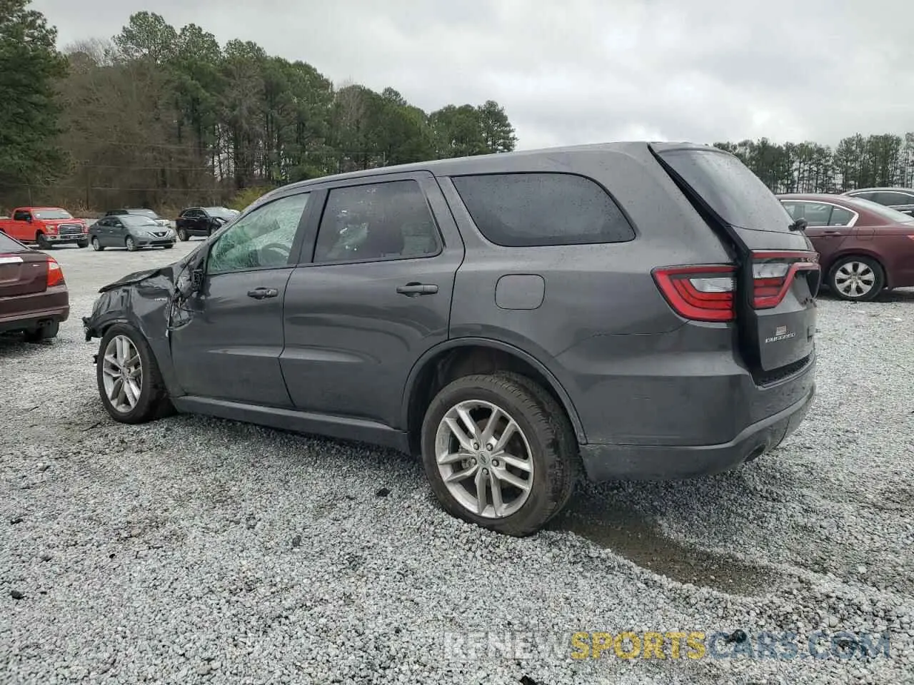 2 fotografías del automóvil dañado 1C4SDHCTXMC659774 DODGE DURANGO 2021