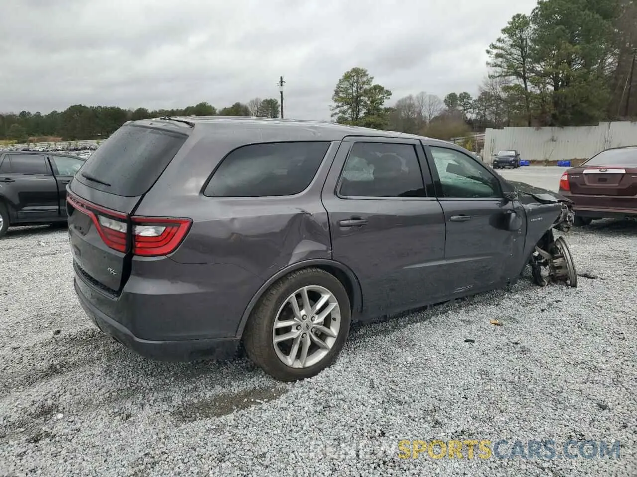 3 fotografías del automóvil dañado 1C4SDHCTXMC659774 DODGE DURANGO 2021