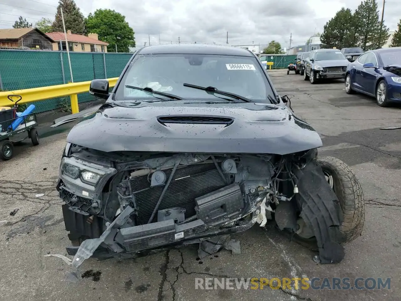 5 fotografías del automóvil dañado 1C4SDJCT1MC662845 DODGE DURANGO 2021