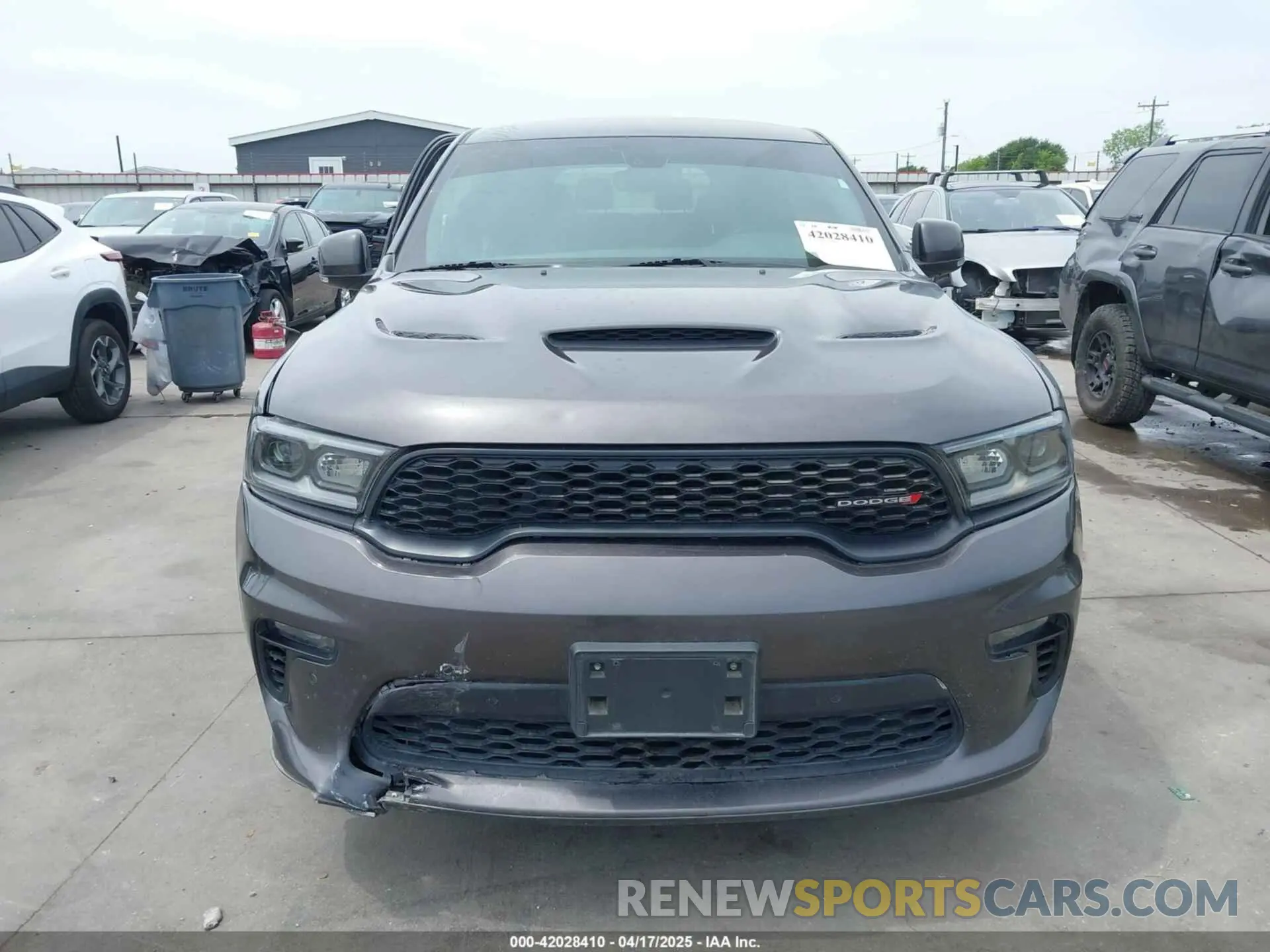 6 fotografías del automóvil dañado 1C4SDJCT1MC820407 DODGE DURANGO 2021