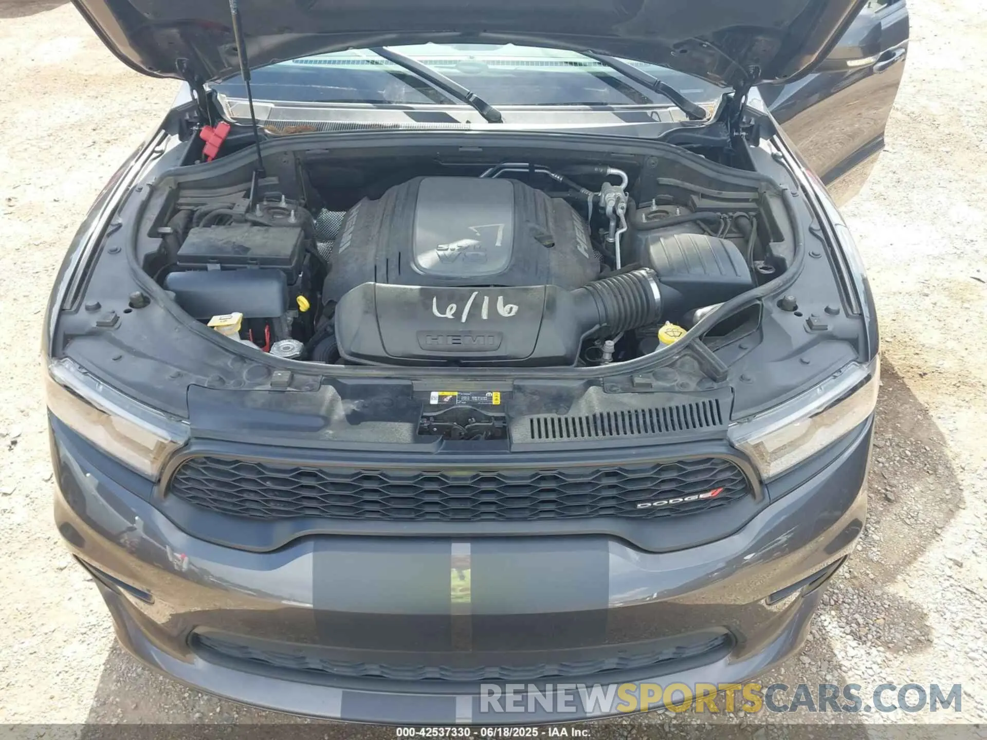 10 fotografías del automóvil dañado 1C4SDJCT4MC642038 DODGE DURANGO 2021