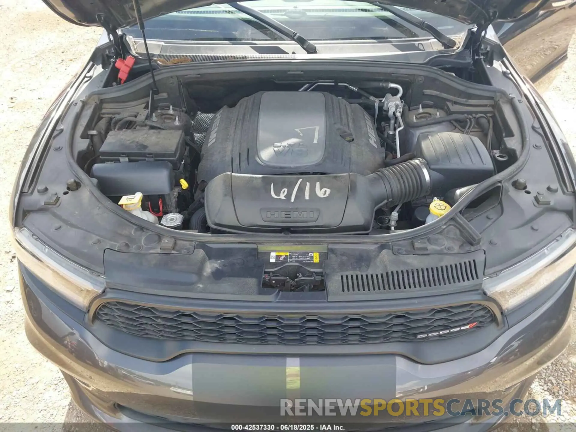 17 fotografías del automóvil dañado 1C4SDJCT4MC642038 DODGE DURANGO 2021