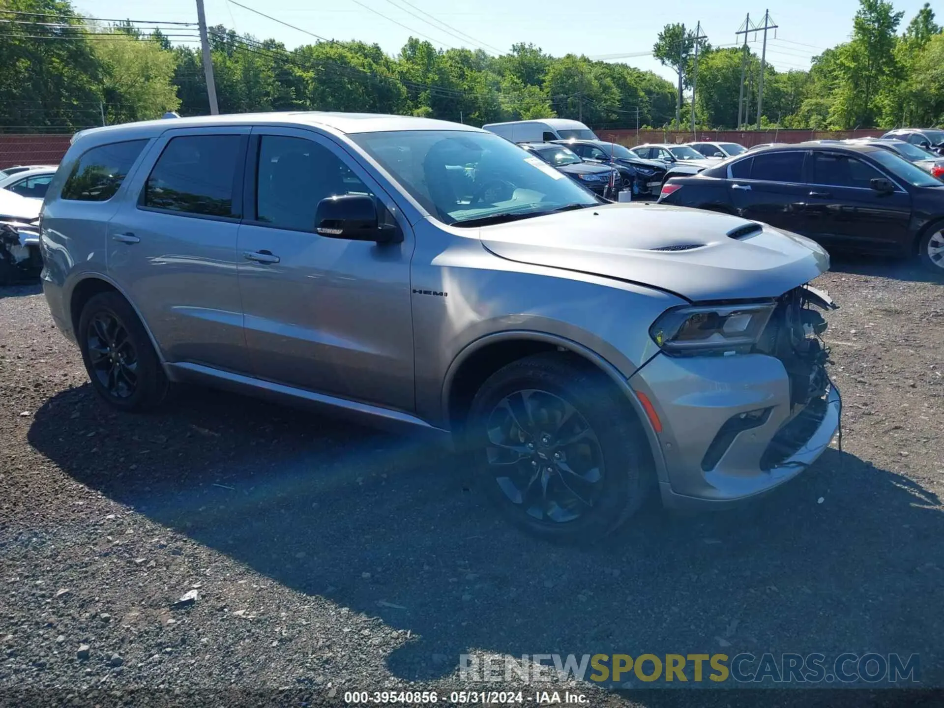 1 fotografías del automóvil dañado 1C4SDJCT5MC559105 DODGE DURANGO 2021