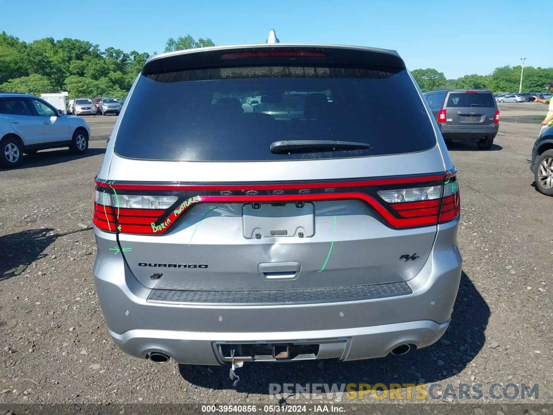 16 fotografías del automóvil dañado 1C4SDJCT5MC559105 DODGE DURANGO 2021