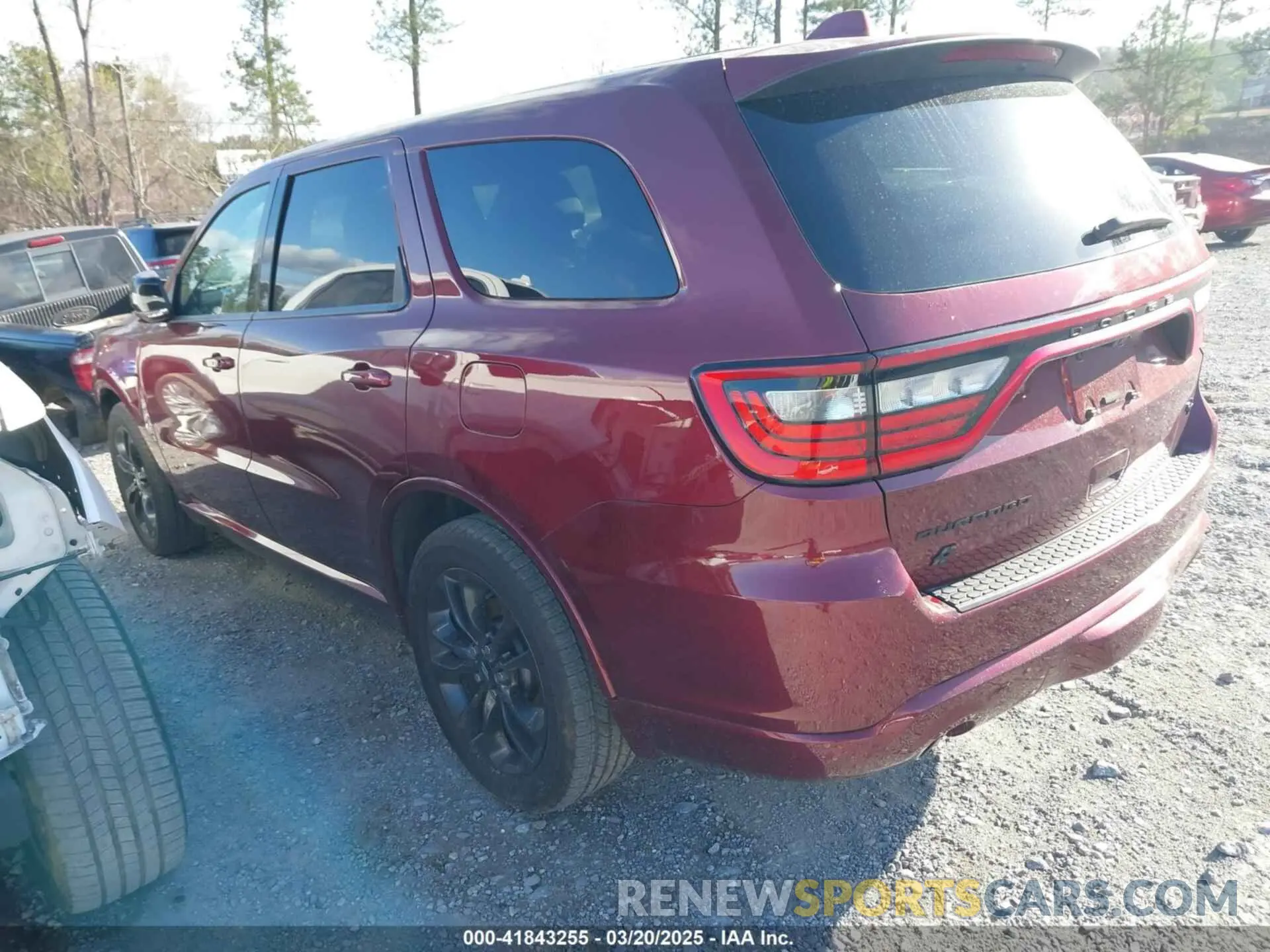3 fotografías del automóvil dañado 1C4SDJCT6MC848896 DODGE DURANGO 2021
