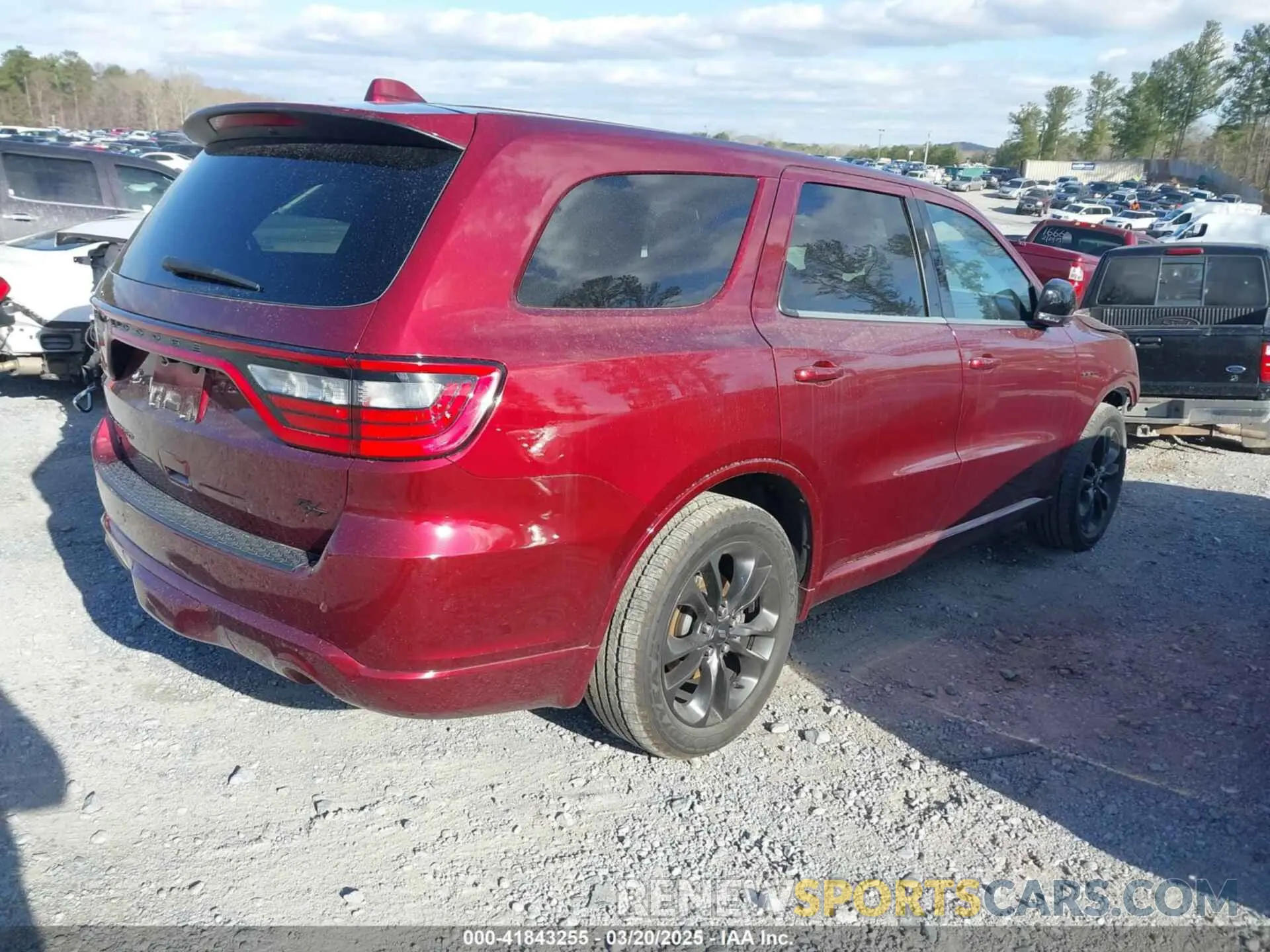 4 fotografías del automóvil dañado 1C4SDJCT6MC848896 DODGE DURANGO 2021