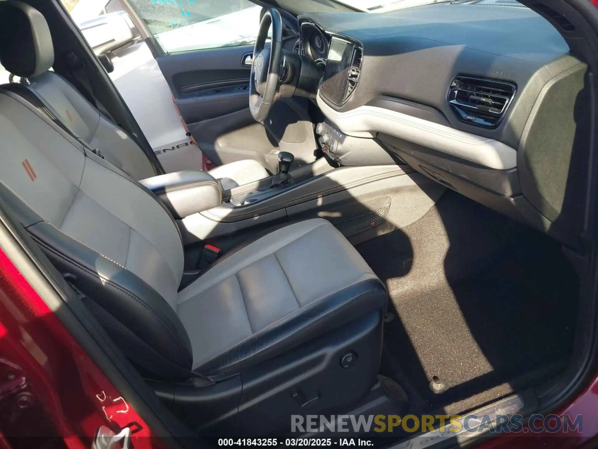 5 fotografías del automóvil dañado 1C4SDJCT6MC848896 DODGE DURANGO 2021
