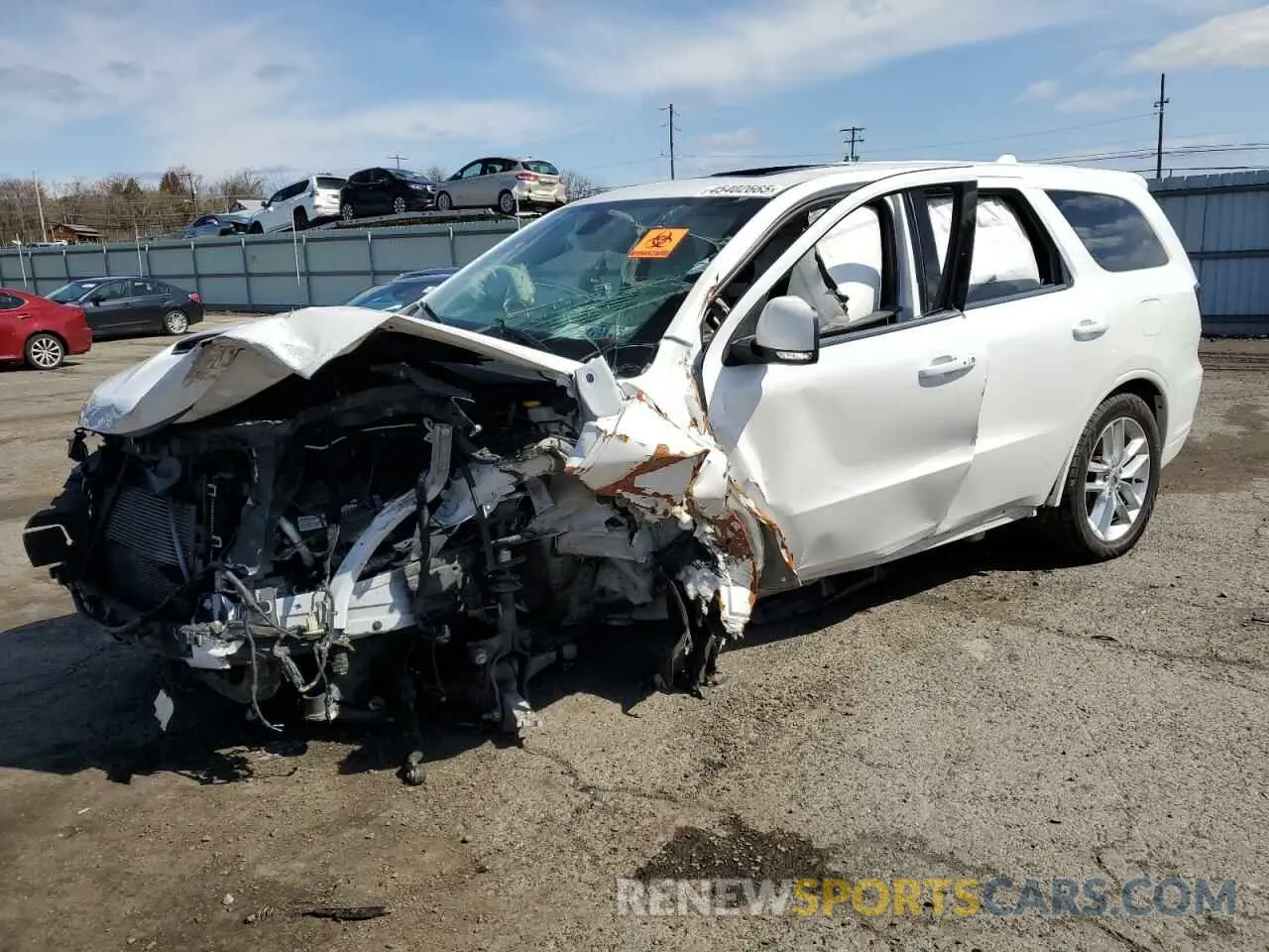 1 fotografías del automóvil dañado 1C4SDJCT9MC609889 DODGE DURANGO 2021