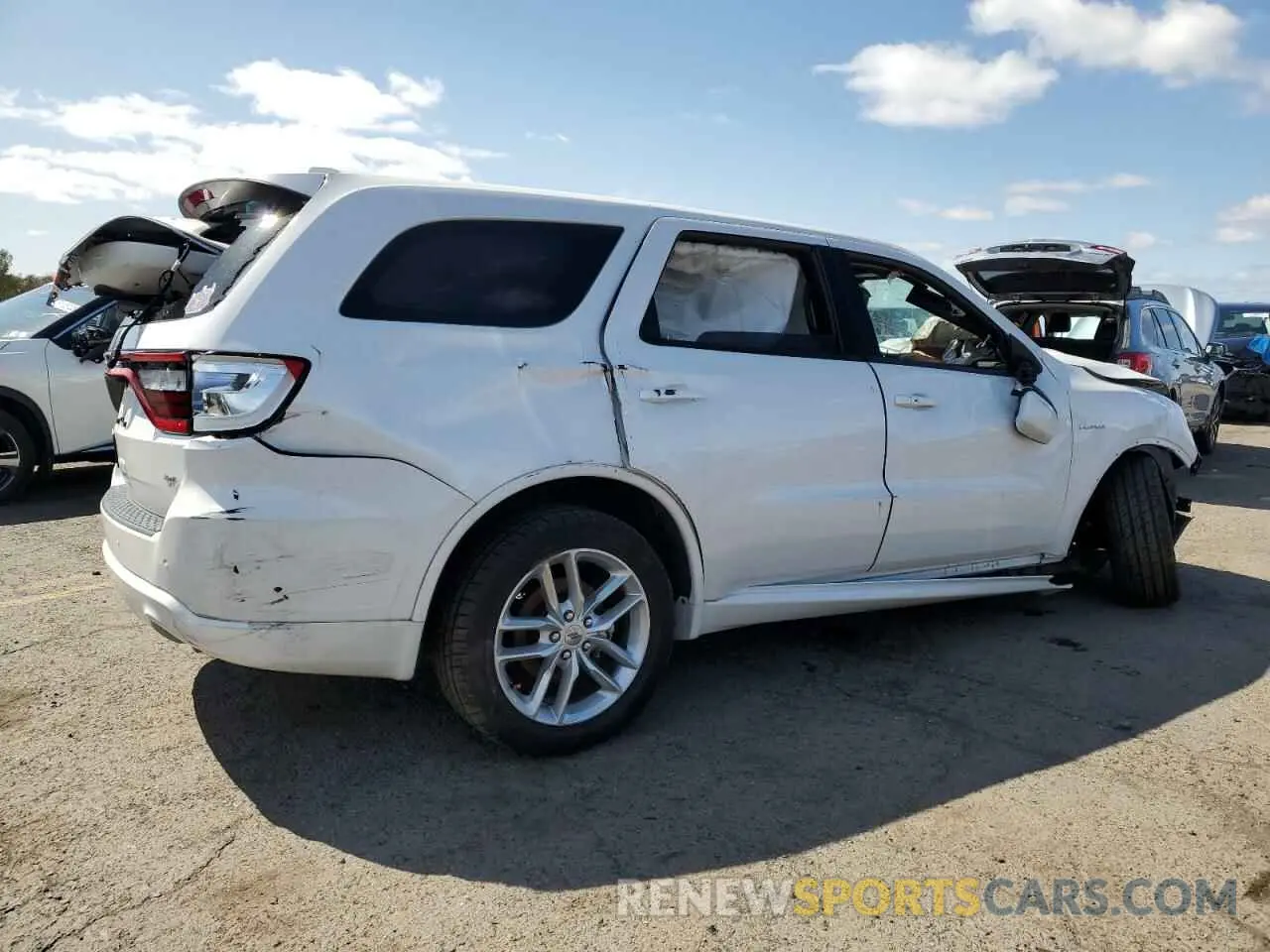 3 fotografías del automóvil dañado 1C4SDJCT9MC609889 DODGE DURANGO 2021