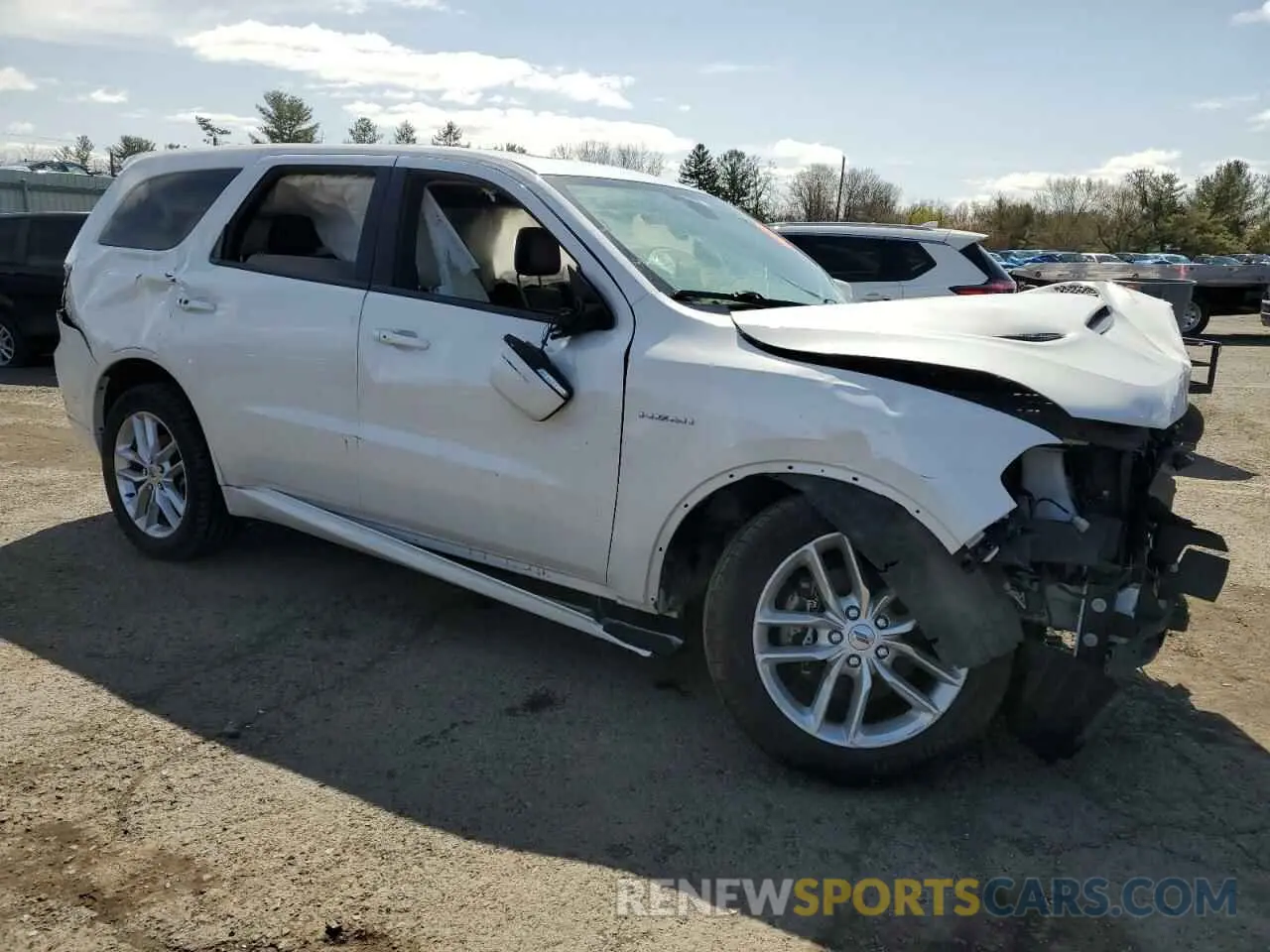 4 fotografías del automóvil dañado 1C4SDJCT9MC609889 DODGE DURANGO 2021