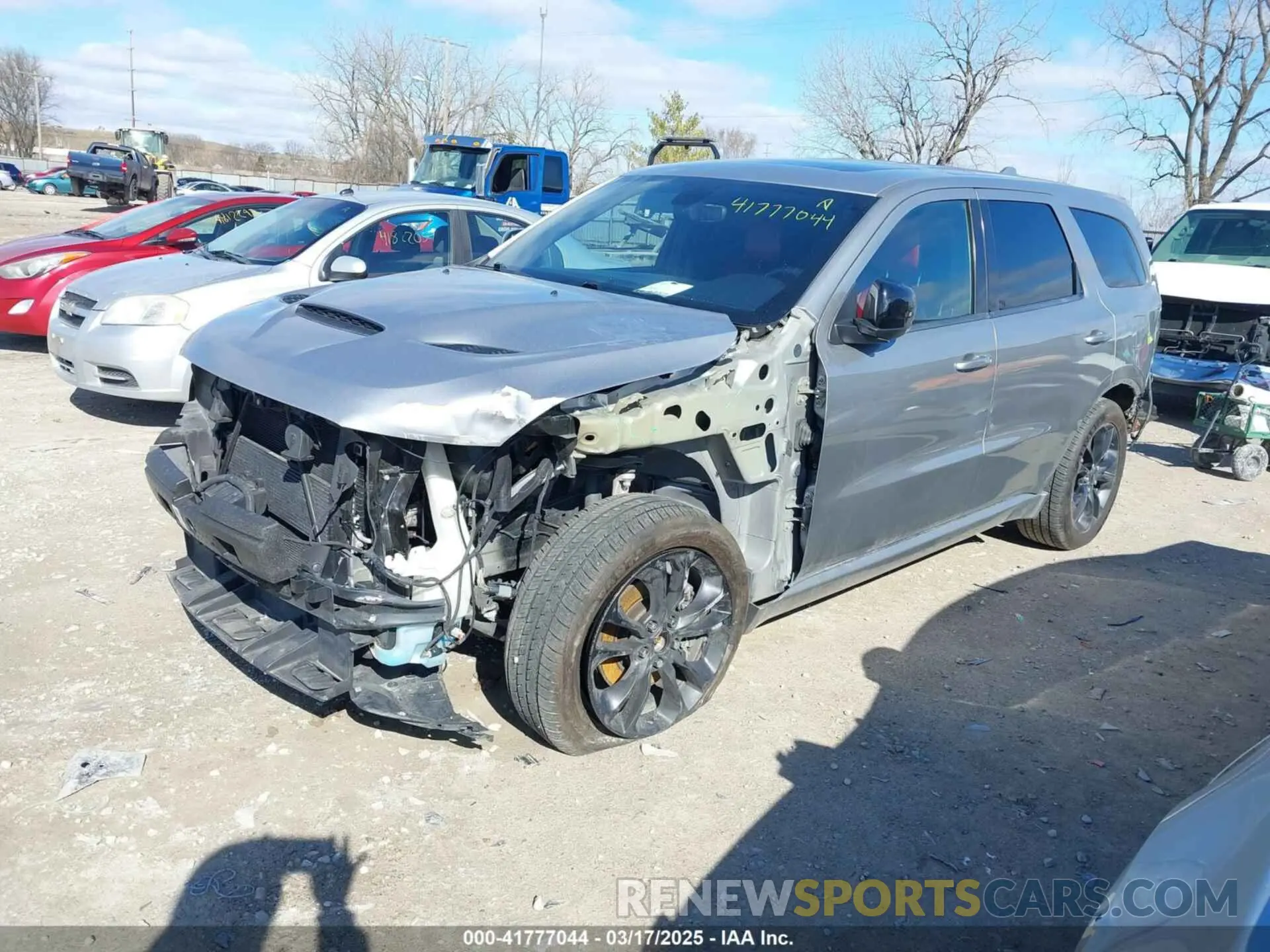 2 fotografías del automóvil dañado 1C4SDJCTXMC725098 DODGE DURANGO 2021