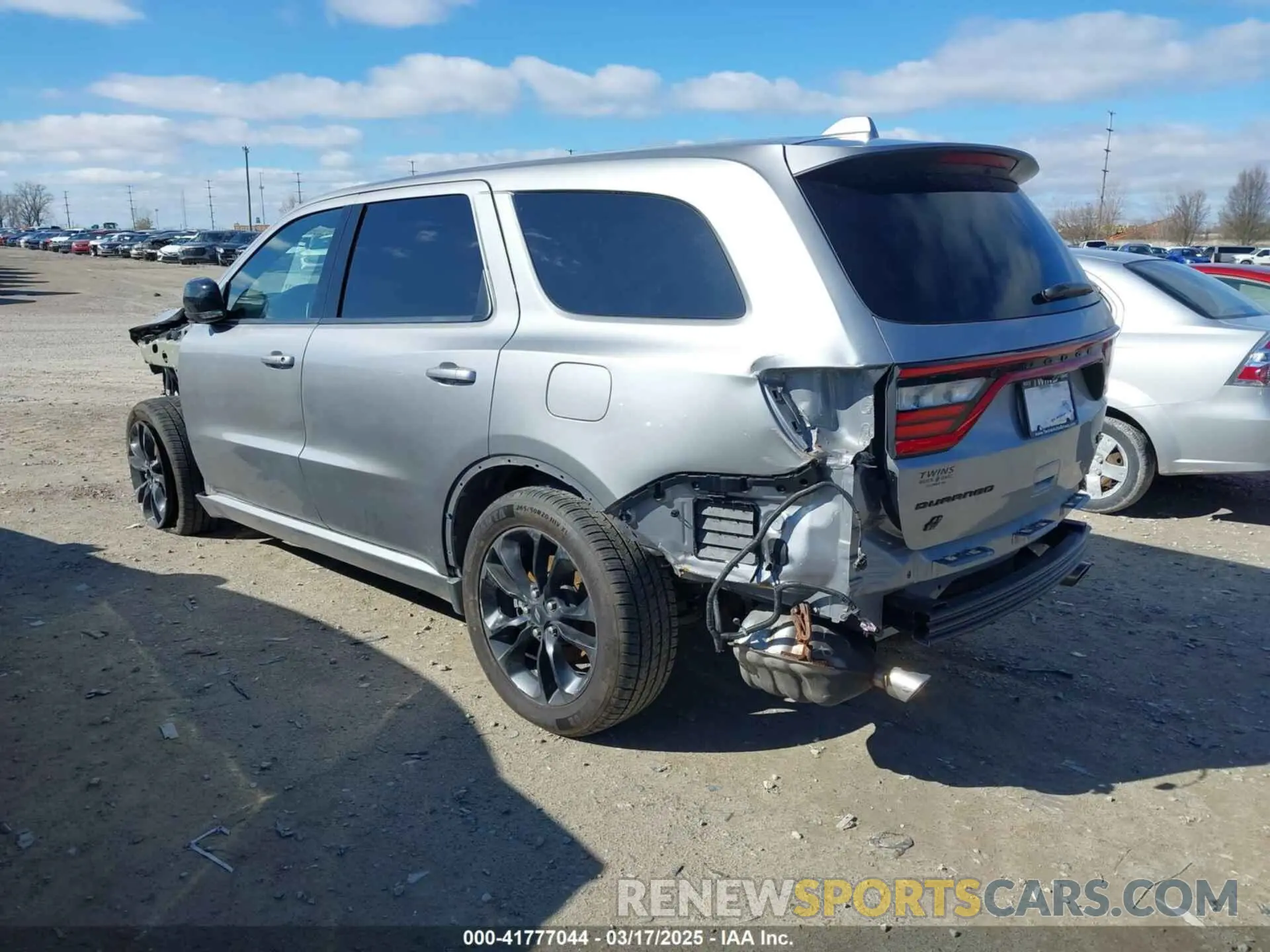 3 fotografías del automóvil dañado 1C4SDJCTXMC725098 DODGE DURANGO 2021