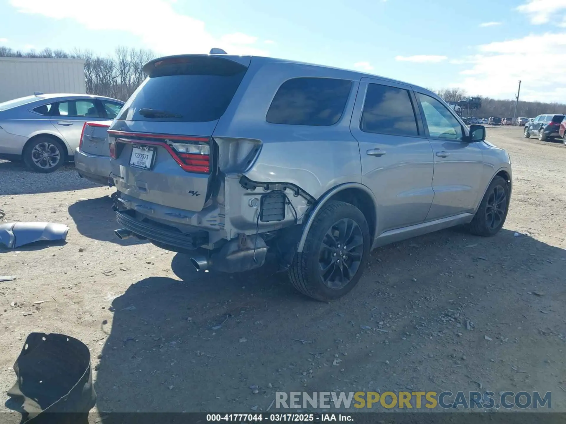 4 fotografías del automóvil dañado 1C4SDJCTXMC725098 DODGE DURANGO 2021