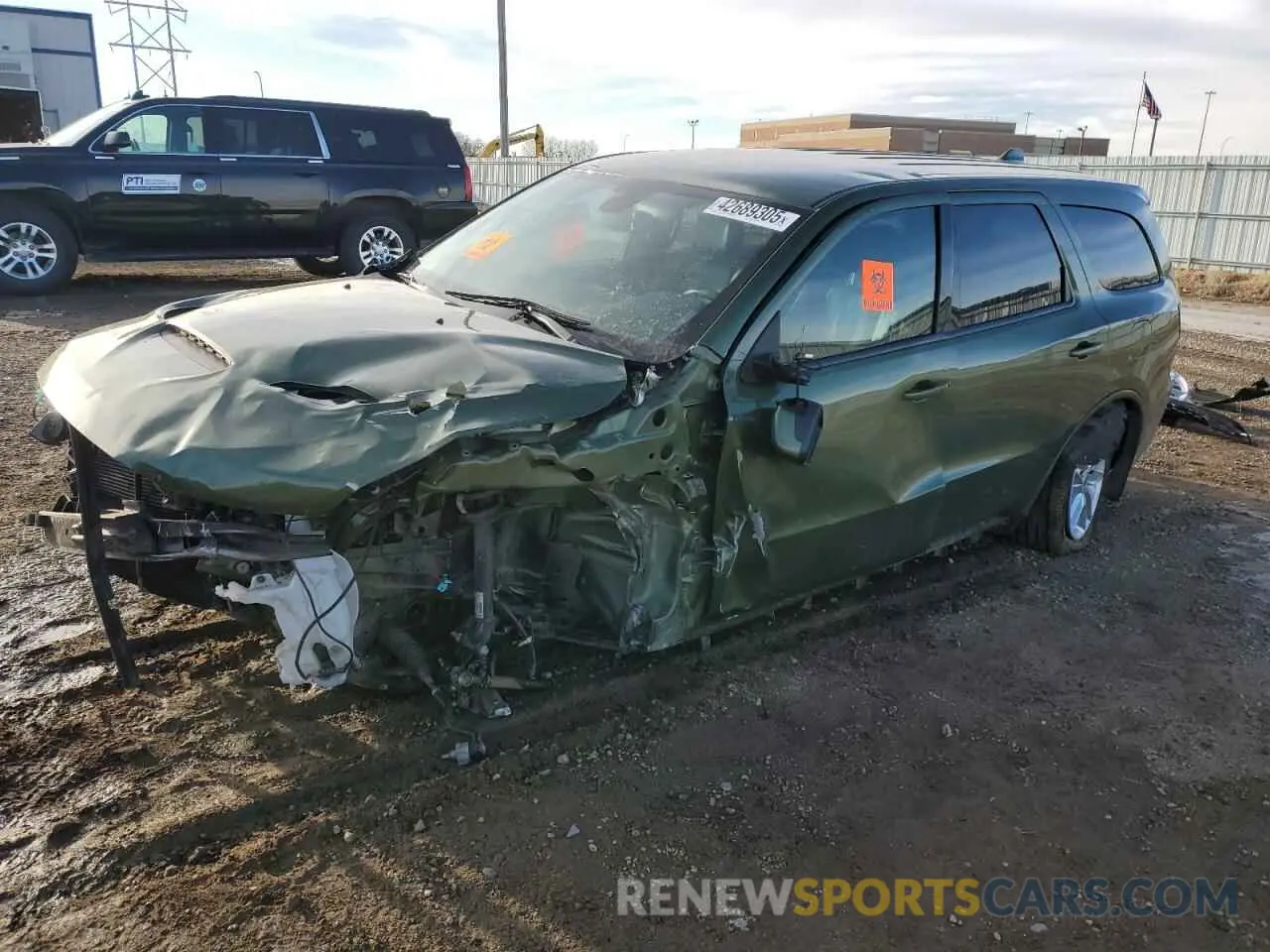 1 fotografías del automóvil dañado 1C4SDJCTXMC804237 DODGE DURANGO 2021