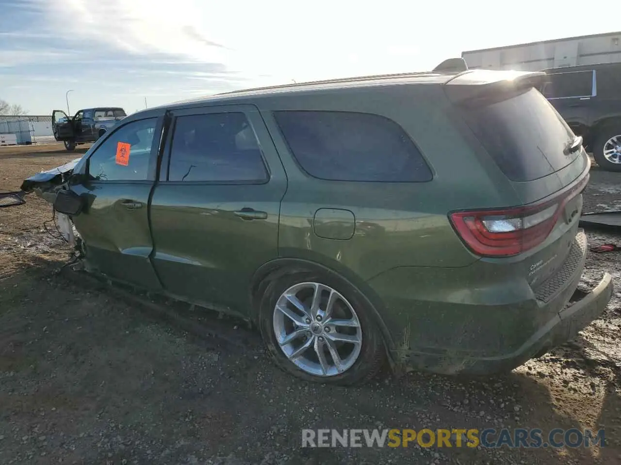 2 fotografías del automóvil dañado 1C4SDJCTXMC804237 DODGE DURANGO 2021