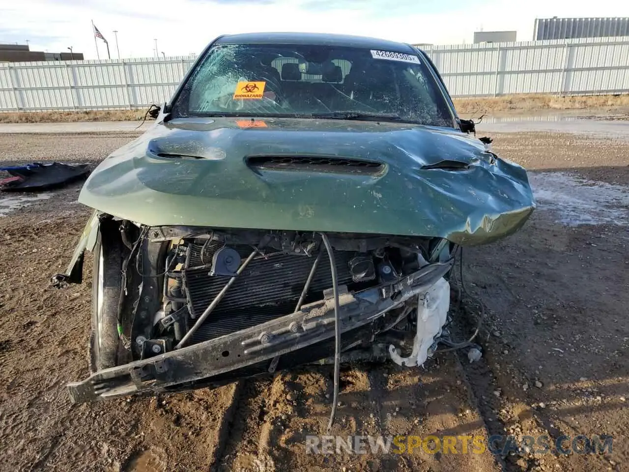 5 fotografías del automóvil dañado 1C4SDJCTXMC804237 DODGE DURANGO 2021