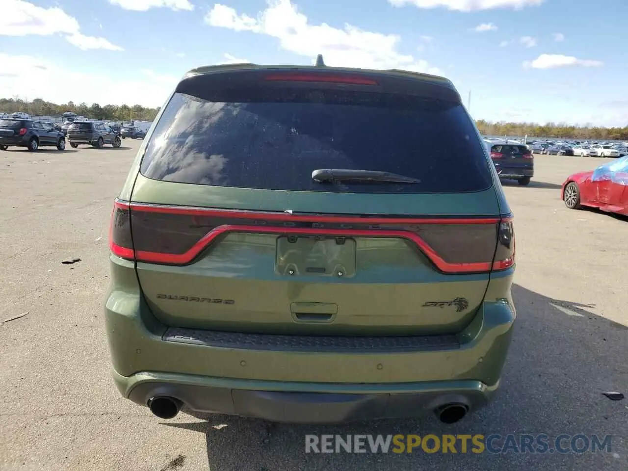 6 fotografías del automóvil dañado 1C4SDJH90MC232348 DODGE DURANGO 2021