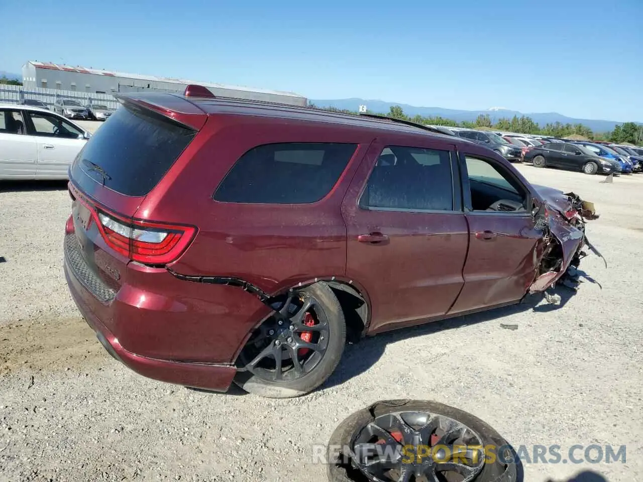3 fotografías del automóvil dañado 1C4SDJH93MC606015 DODGE DURANGO 2021